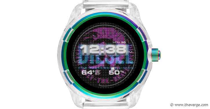 Diesel’s newest Wear OS smartwatch is slightly smaller and has a translucent case
