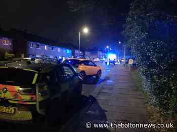 Victoria Road, Horwich, closed after driver ploughs into hedge