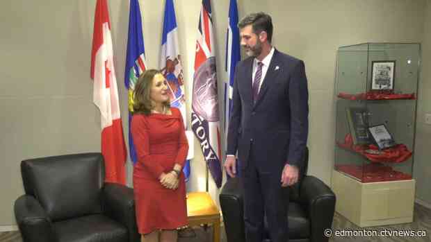 Iveson and Freeland to discuss Edmonton priorities, USMCA
