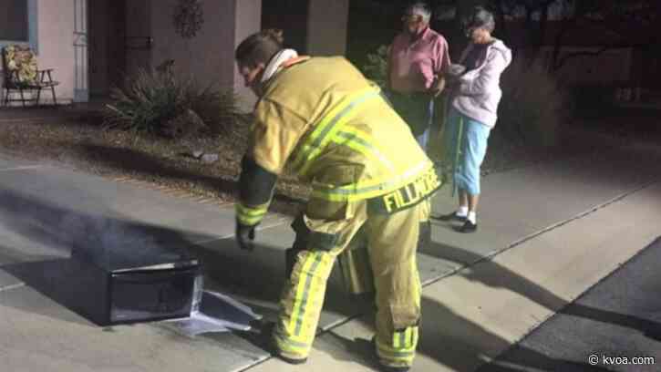 Microwave fire extinguished at Green Valley home