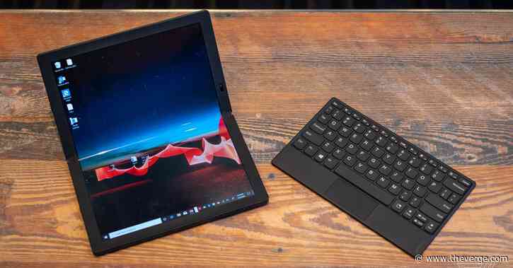 Lenovo’s ThinkPad X1 Fold is a $2,499 PC with a folding OLED screen