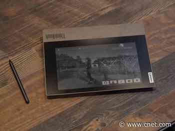 Lenovo stuck an e-ink display on a laptop lid because why not?     - CNET