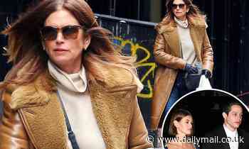 Cindy Crawford returns to NYC a week after her daughter Kaia's boyfriend Pete Davidson 'freaked out'