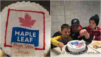 'He didn’t even take a bite': Young Toronto Maple Leafs fan disappointed by birthday cake mishap