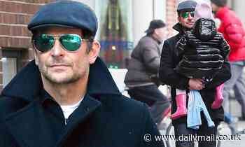 Bradley Cooper bundles up with daughter Lea, two, in NYC after celebrating his 45th birthday