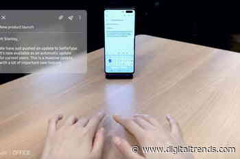 Samsung has an invisible keyboard that you can use with your phone
