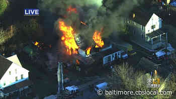 Crews Battle Large House Fire In NW Baltimore