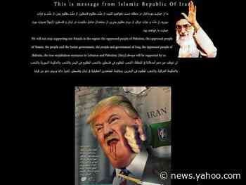 US government website hacked to show pro-Iranian messages and bloodied image of Trump