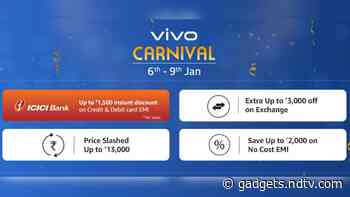 Vivo Carnival Sale on Amazon Brings Discounts, No-Cost EMI Offers on Vivo U20, Vivo V17, and More