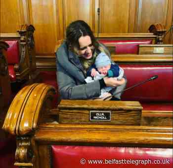 Alliance councillor Nicholl brings seven week old baby to Belfast council meeting