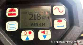 Driver of luxury car allegedly clocked going 218 km/h on Toronto highway