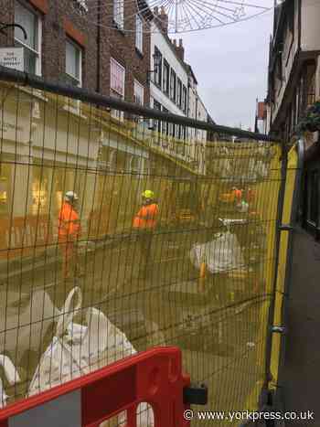 Major work starts in Stonegate, York