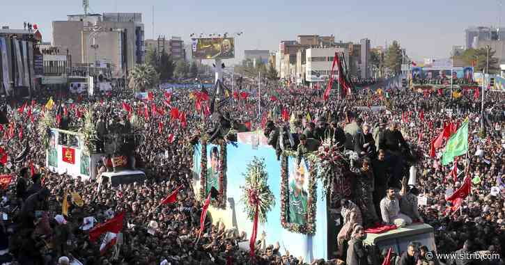 Stampede kills 56 at funeral for Qassem Soleimani