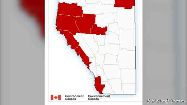 Snowfall warnings issued for mountain regions in southwest Alberta and southeast B.C.