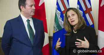 Deputy PM Chrystia Freeland meets with Kenney and Nenshi in Calgary