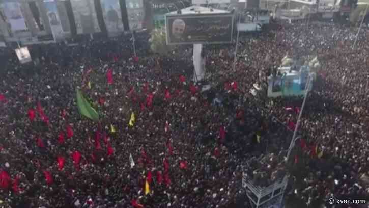 56 killed by stampede at funeral for Iranian general slain by US