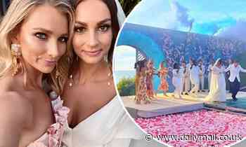 Anna Heinrich celebrates her sister Charlotte's lavish wedding day in Mexico