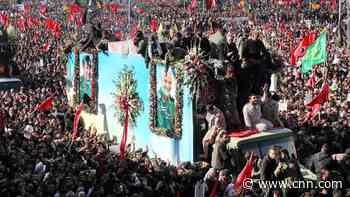 Dozens killed in stampede at funeral of slain Iranian commander