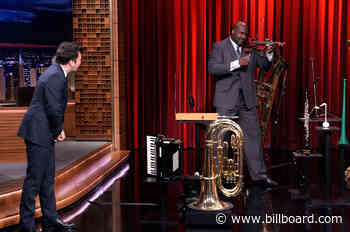 Watch as Shaquille O'Neal & Jimmy Fallon (Try to) Play Hit Songs on the Oboe, Tuba & More