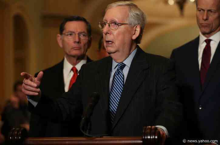 Senate Republicans close ranks on rules for Trump impeachment trial