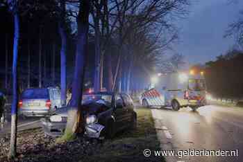 Auto met gezin botst tegen boom in Sint Hubert