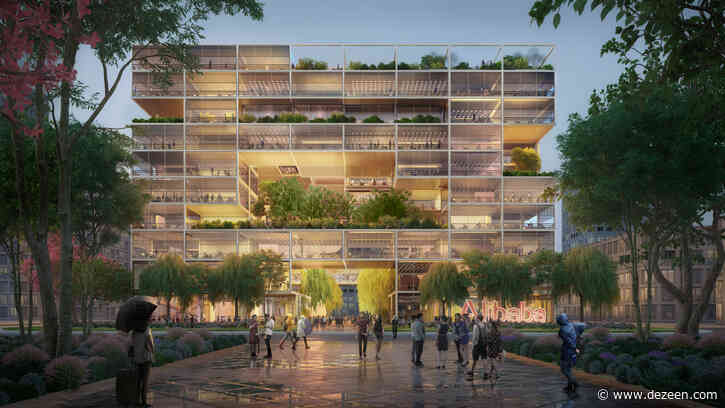 Foster + Partners reveals visuals for gridded Alibaba Shanghai headquarters