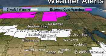Snowfall warning remains in place for Saskatoon