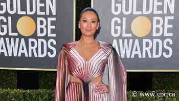 Anishinaabe Mohawk designer's gown turns heads at Golden Globes
