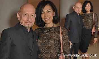 Ben Kingsley, 76, and wife Daniela Lavender,  attend the press night for Le Corsaire ballet