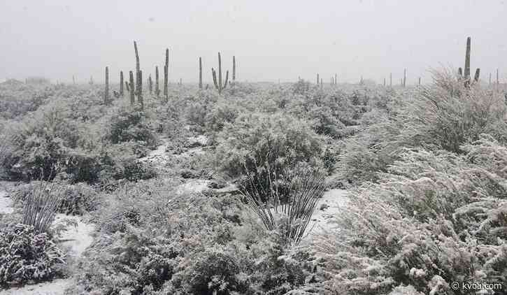 Snowflakes will be flying late Thursday and Friday morning in southern Arizona