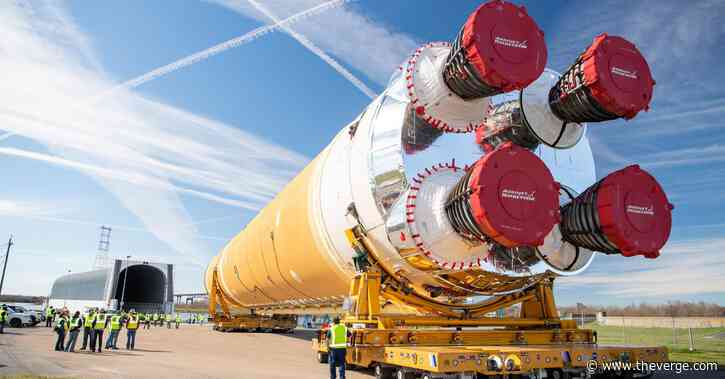 NASA finally rolls out completed core of its massive new rocket
