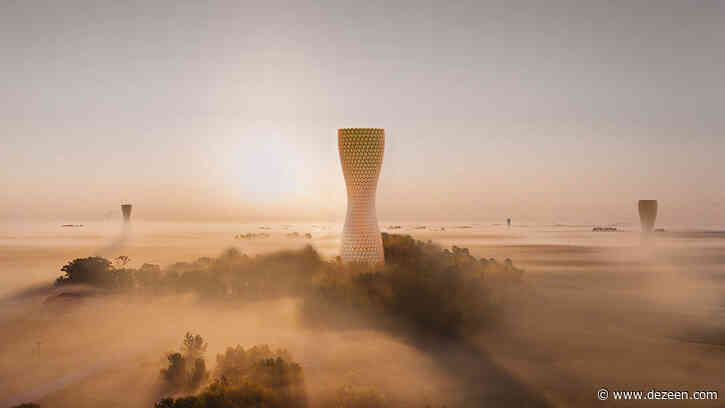 Studio Symbiosis proposes Aũra towers to alleviate air pollution in Delhi