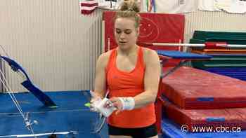 'Slow steps': Gymnast Ellie Black back in the gym following ankle surgery