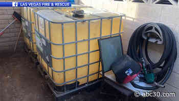 Las Vegas firefighters discover illegal, homemade gas station