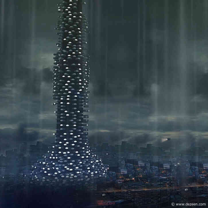 A Metallic Villadrone movie by Studio MK27 depicts metabolist future city