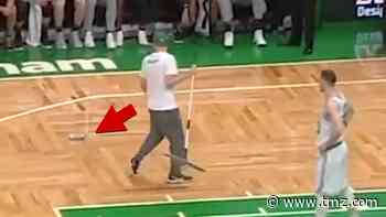 Celtics vs. Spurs Fan Arrested For Throwing Drink On Court, Banned For Life