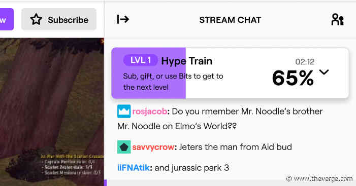 Twitch is launching Hype Train this afternoon, which means you’ll get emotes for going off in chat