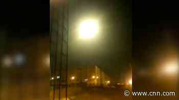 Video appears to show missile hit object in sky