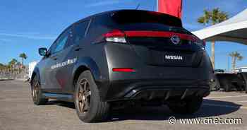 Nissan Leaf looks baller with E-4orce technology installed     - Roadshow