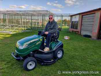 Grass cutting made easy at Thorpe Willoughby Cricket Club with CEF funding