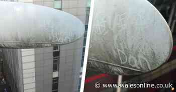 How did these names end up on the top of the Principality Stadium?
