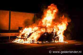 Verkeershinder door brandende auto op Velperbroekcircuit