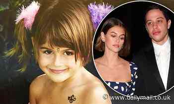 Kaia Gerber shares a rare childhood photo proving after boyfriend Pete Davidson's 'freak out'