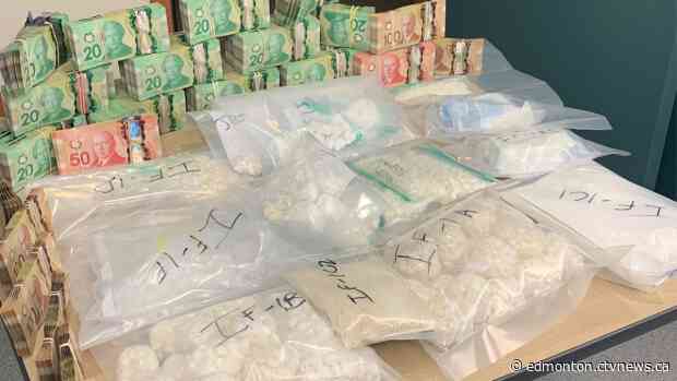 Four charged after $500K worth of drugs and cash seized in north Edmonton