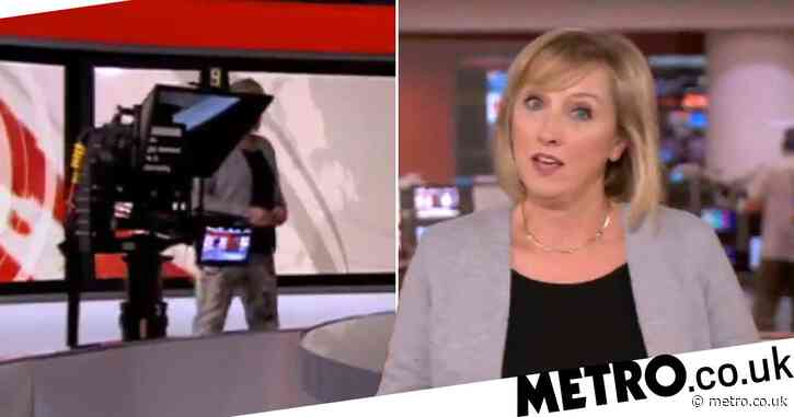 BBC presenter Martine Croxall applauded as she saves awkward camera blunder live on air