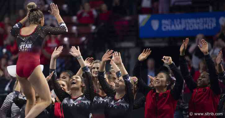 The Utah, BYU, USU and SUU gymnastics teams will compete under one roof and on the podium Saturday at the Maverik Center