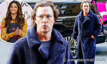 Matthew McConaughey hits NYC streets in bathrobe-style teddy coat... as wife Camila tapes Today Show
