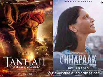 Tanhaji Vs Chhapaak: Early box office report