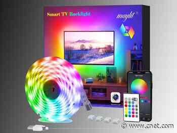 Add full-color bias lighting to your TV with Bluetooth control for $5     - CNET
