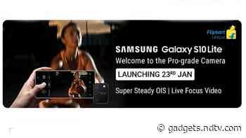 Samsung Galaxy S10 Lite India Launch Set for January 23, Flipkart Teaser Suggests